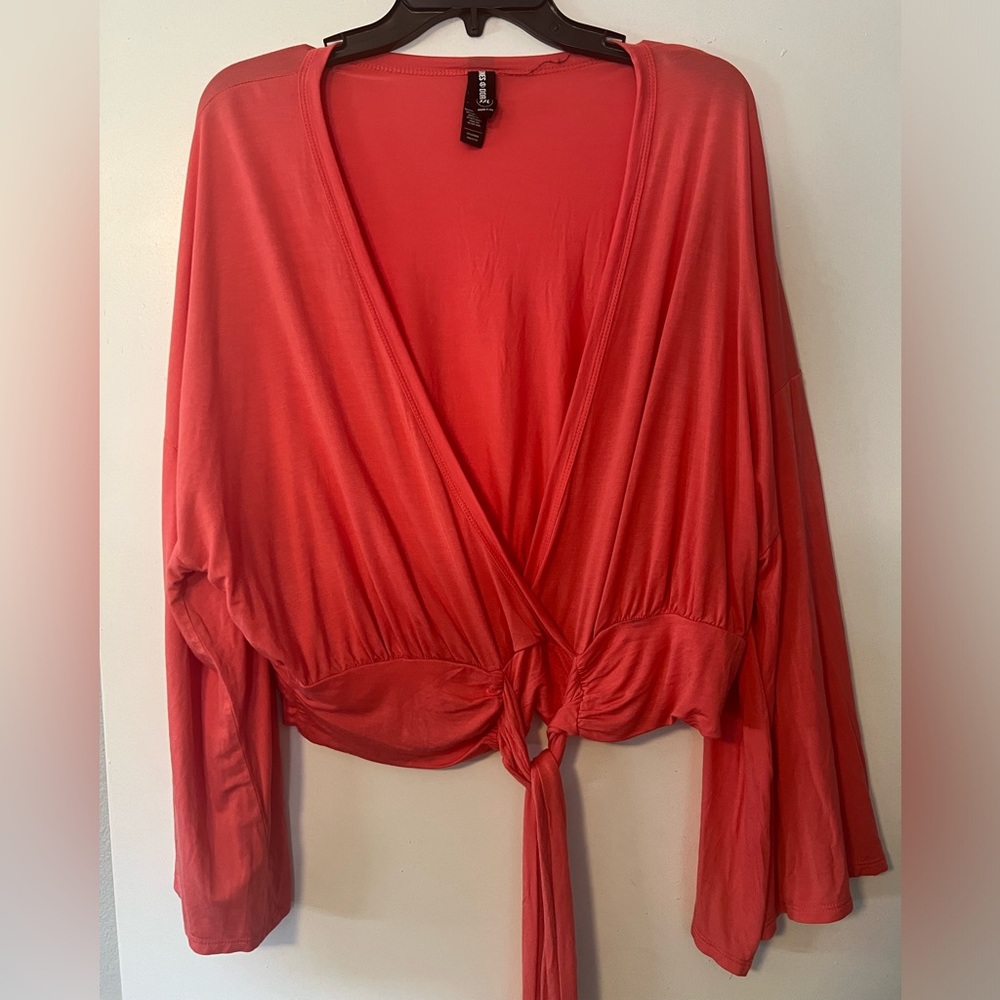 TIE-UP CROP TOP (Pink)
